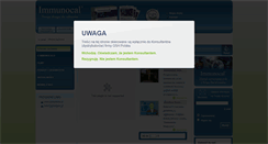 Desktop Screenshot of immunocal.pl
